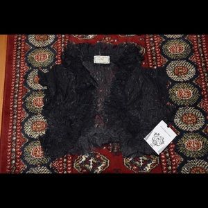 Parisian Midnight Black Stained-Glass Bolero